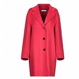 Caractere red wool peacoat Size 6